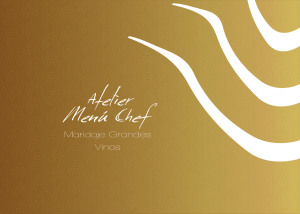 2. Menú Chef Atelier Maridaje Grandes Vinos