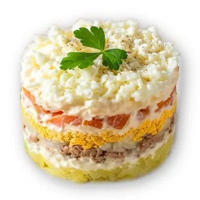 Timbal de ensalada mimosa