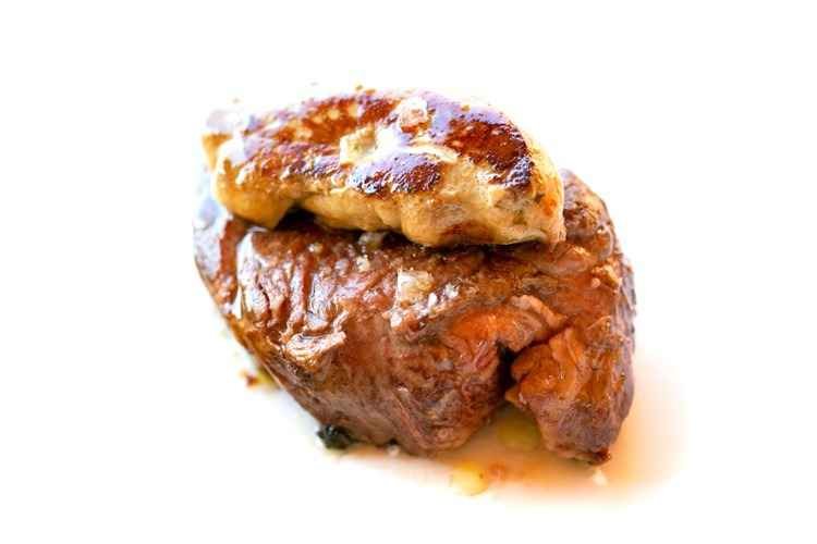 Solomillo de ternera con foie gras