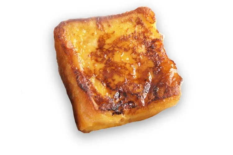 Torrijas flambeadas con crema pastelera